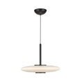 Load image into Gallery viewer, Kyoto LED Pendant in Black/Glossy Opal Glass Finish | Kuzco Lighting
