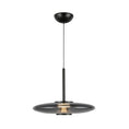 Load image into Gallery viewer, Kyoto LED Pendant in Black/Smoked Glass Finish | Kuzco Lighting

