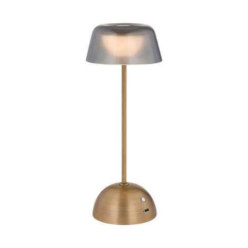 Hughsonville Rechargeable Table Lamp by Hudson Valley Lighting - Patina Brass Finish