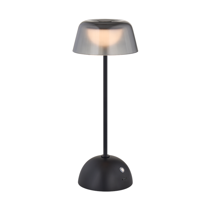 Hughsonville Rechargeable Table Lamp by Hudson Valley Lighting - Soft Black Finish