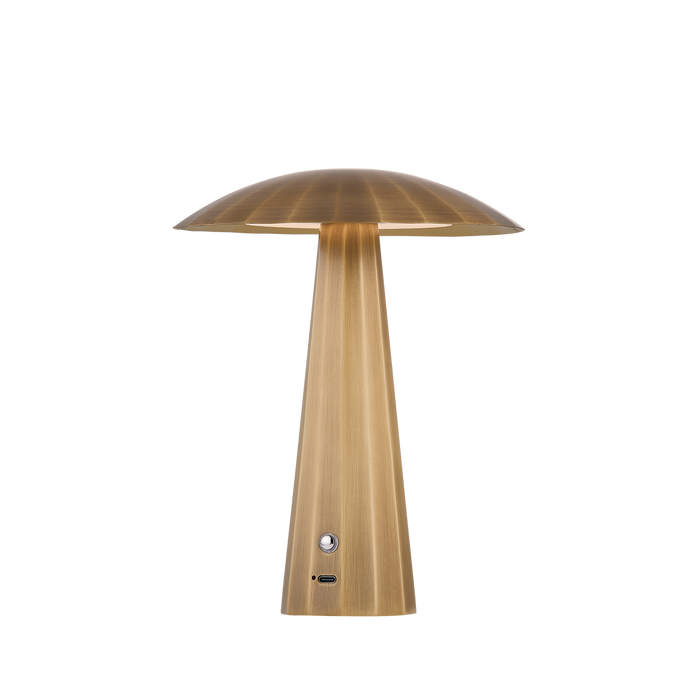 Henniker Rechargeable Table Lamp by Hudson Valley Lighting - Patina Brass Finish