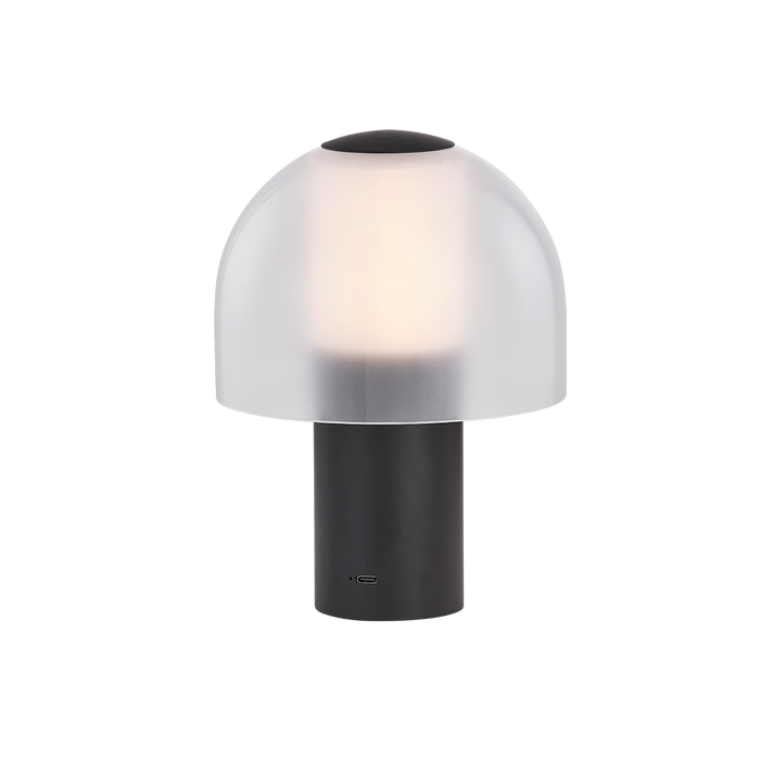 Kettletown Rechargeable Table Lamp by Hudson Valley Lighting - Soft Black Finish