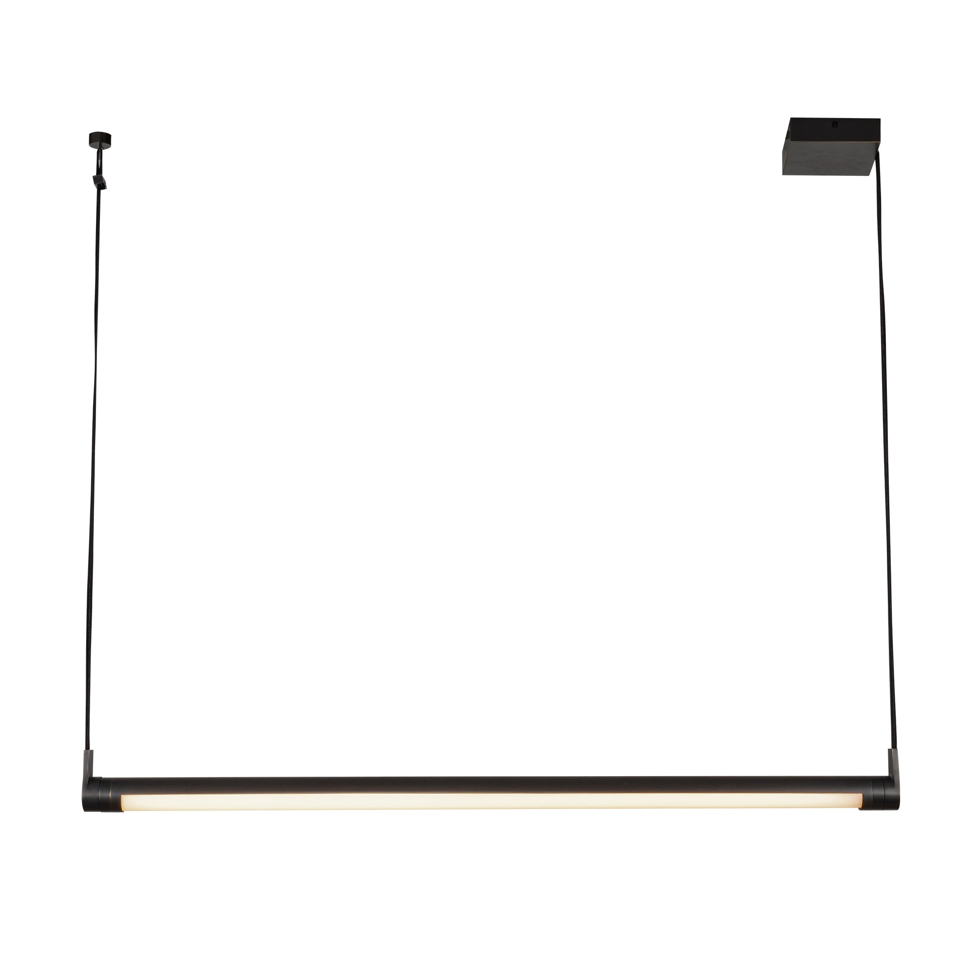 Laurence LED Linear Pendant in Urban Bronze Finish | Kuzco Lighting