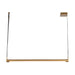 Laurence LED Linear Pendant in Vintage Brass Finish | Kuzco Lighting