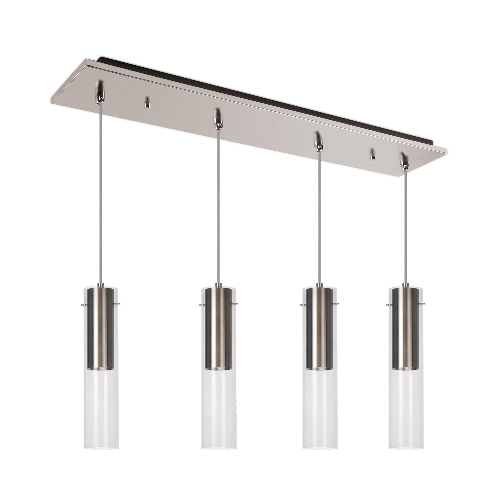 Lena Multi-Light Pendant in Brushed Nickel Finish | Kuzco Lighting