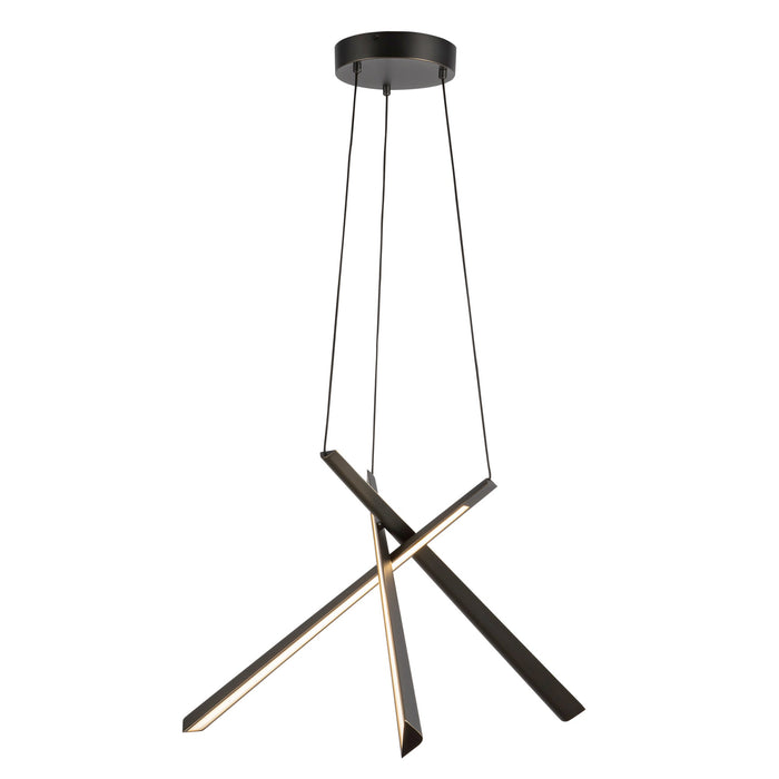Lex LED Chandelier in Urban Bronze Finish | Kuzco Lighting