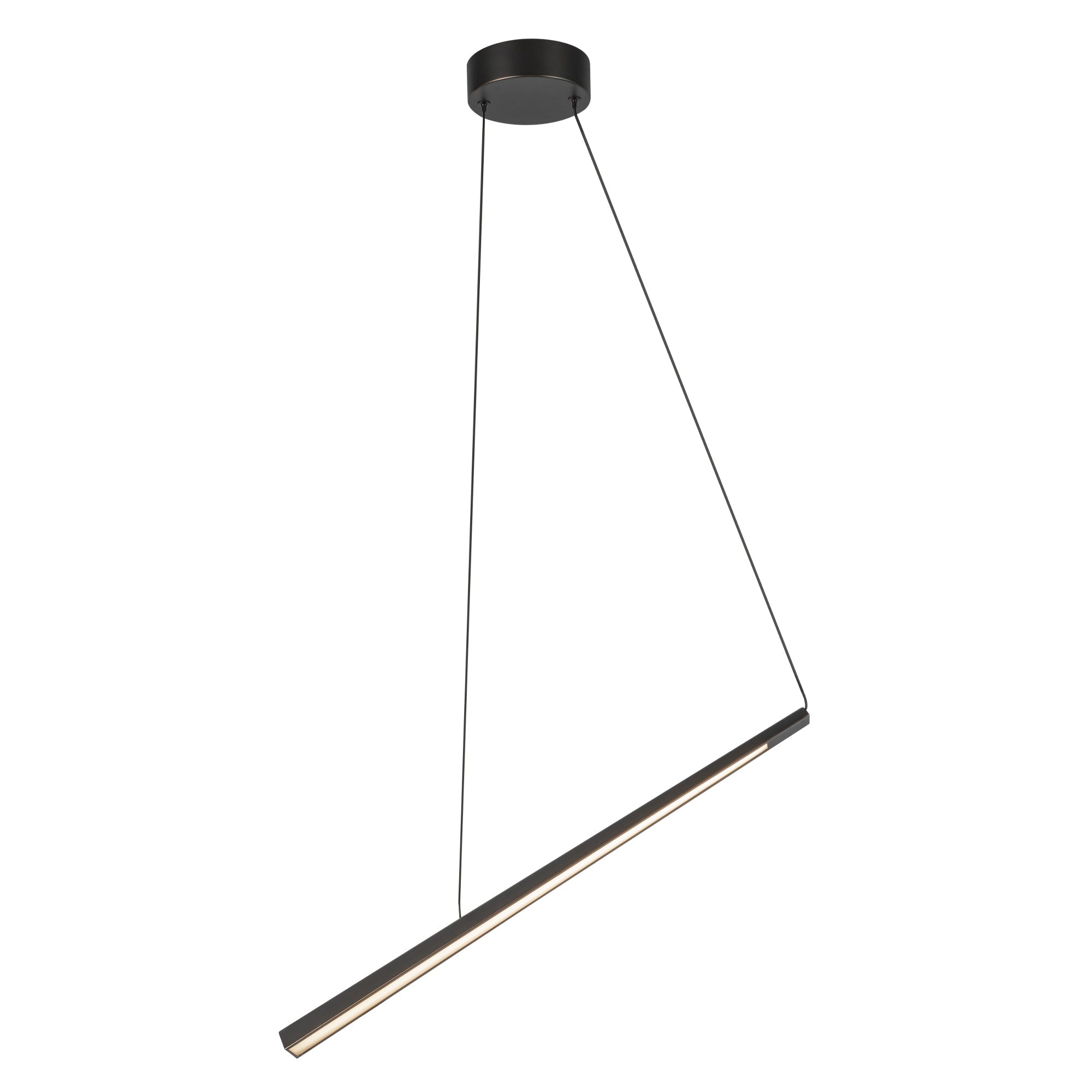 Lex LED Linear Pendant in Urban Bronze Finish | Kuzco Lighting