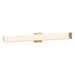 Longitude LED Vanity in Brushed Gold Finish | Kuzco Lighting