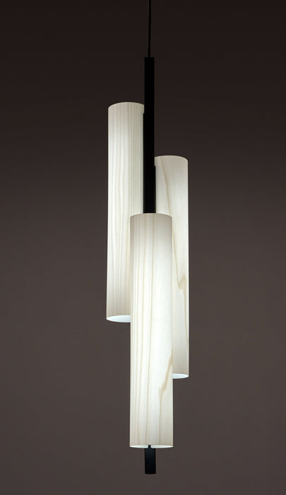 Black Note Triplet Multi-Light Pendant by LZF