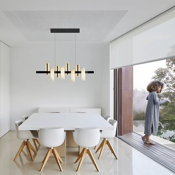 Black Note Keys Linear Pendant by LZF