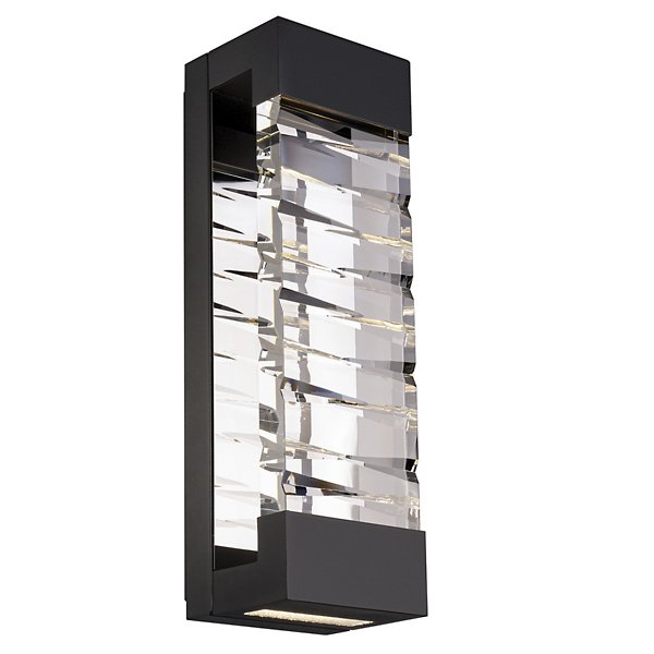 Labrynth LED Outdoor Wall Sconce 26" Black Finish