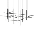 Load image into Gallery viewer, Labyrinth Intersections LED Chandelier - Satin Black
