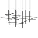 Labyrinth Intersections LED Chandelier - Satin Black