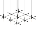 Load image into Gallery viewer, Labyrinth Square LED Chandelier - Satin Black
