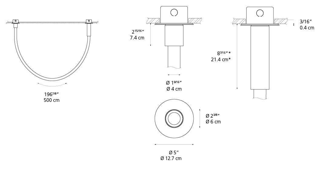 La Linea Flush Mount