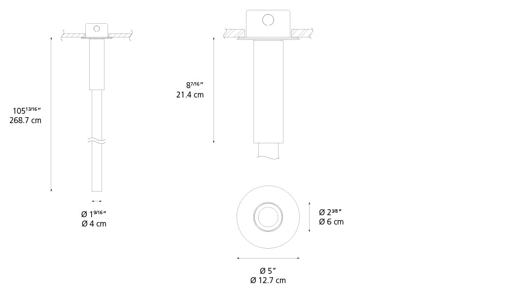 La Linea Vertical Flush Mount