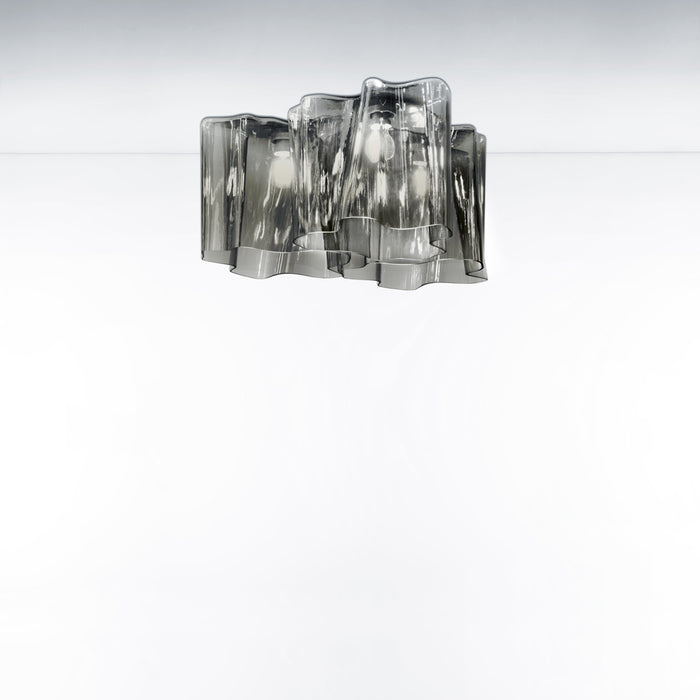 Logico Triple Nested Ceiling Light by Artemide  - Grey Smoke Finish