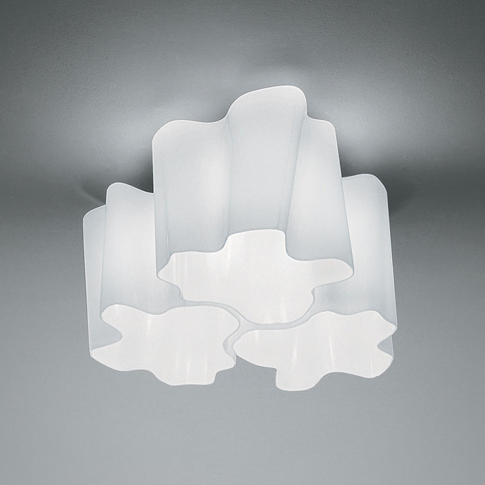 Logico Triple Nested Ceiling Light by Artemide  - White Finish