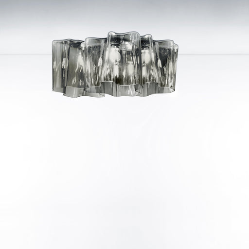 Logico Triple Linear Ceiling Light by Artemide  - Grey Smoke Finish