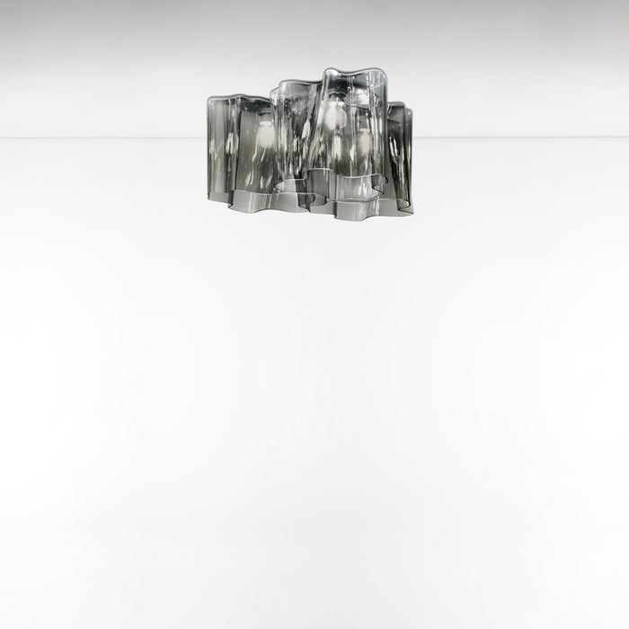 Logico Mini Triple Nested Ceiling Light
 by Artemide  - Grey Smoke Finish