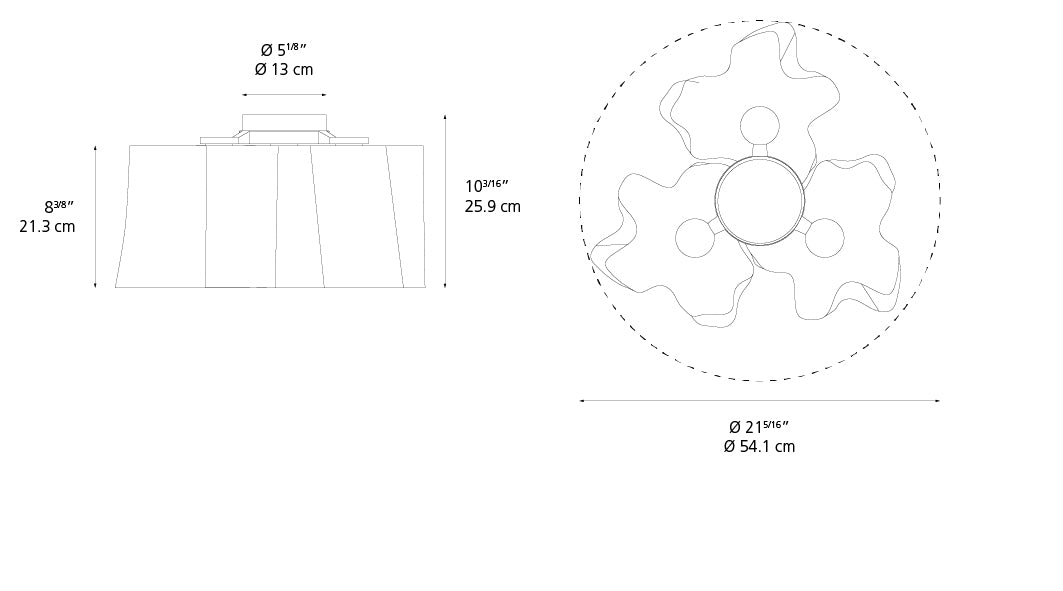 Logico Mini Triple Nested Ceiling Light
