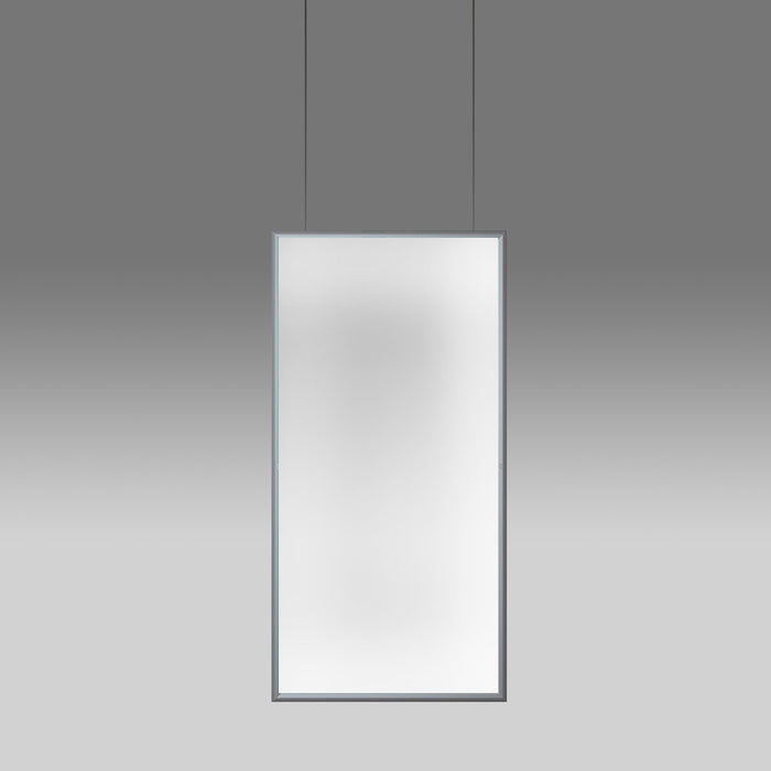 Discovery Space Rectangular Pendant by Artemide  - Aluminum Finish