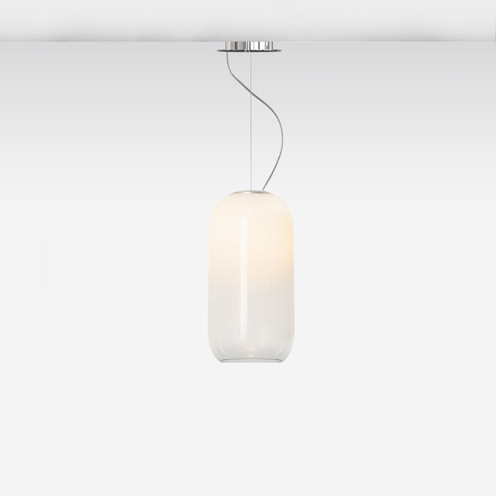 Gople Pendant  by Artemide  - Chrome/White Finish