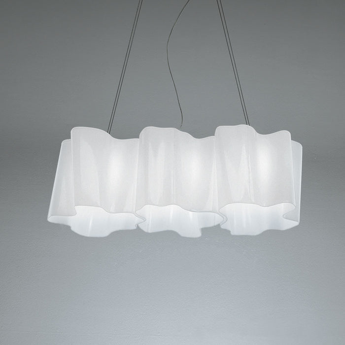 Logico Mini Triple Linear Suspension by Artemide  - Milky White Finish