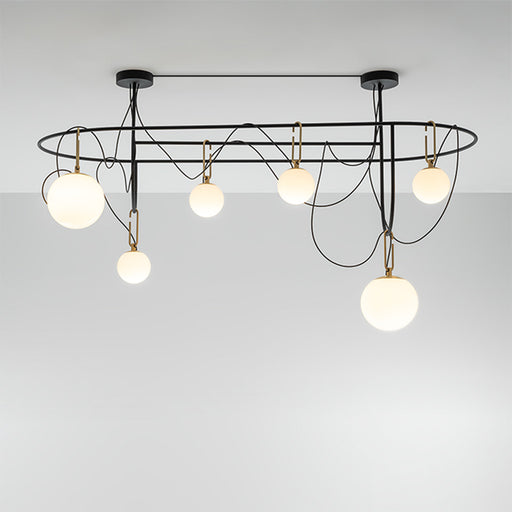 NH Elliptic Chandelier by Artemide  - Gold Finish