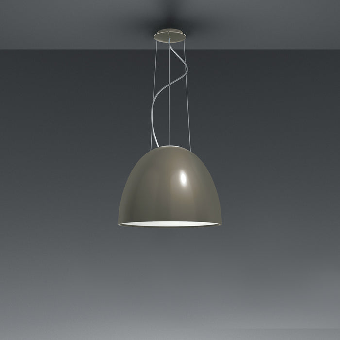 Nur Gloss Pendant  by Artemide  - Anthracite Grey Finish