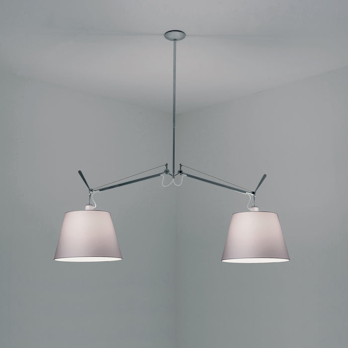 Tolomeo Double Shade Suspension by Artemide  - Fiber Finish