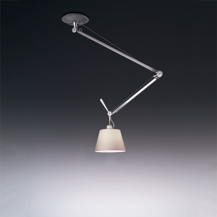 Tolomeo Shade Off Center Suspension by Artemide  - Parchment Paper Finish
