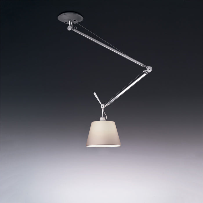 Tolomeo Shade Off Center Suspension by Artemide  - Parchment Paper Finish