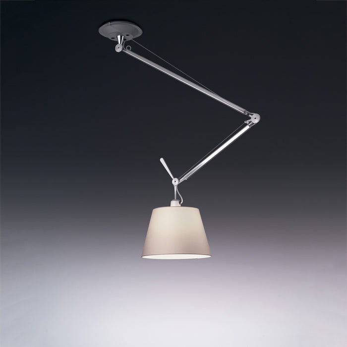 Tolomeo Shade Off Center Suspension by Artemide  - Parchment Paper Finish