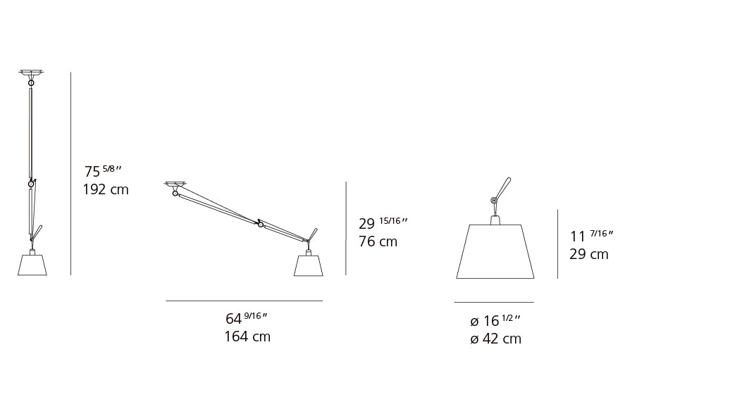 Tolomeo Shade Off Center Suspension
