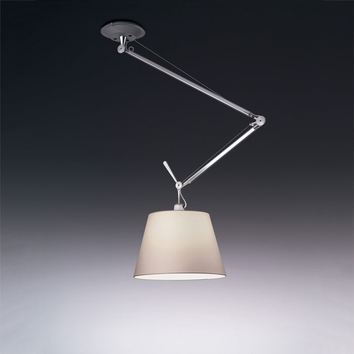 Tolomeo Shade Off Center Suspension by Artemide  - Parchment Paper Finish
