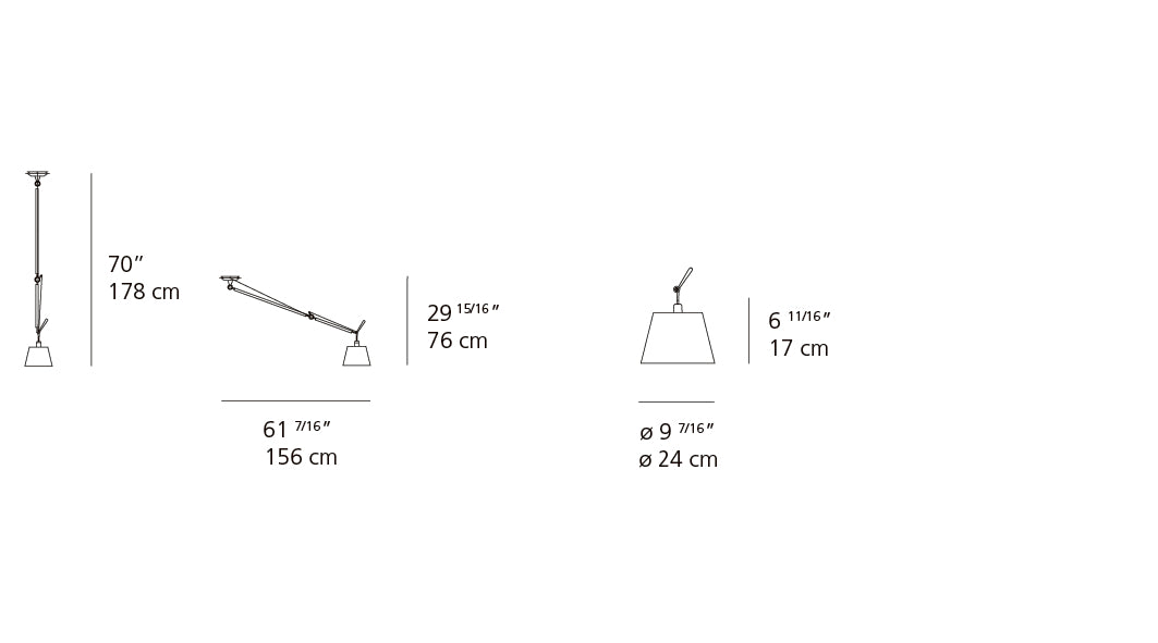 Tolomeo Shade Off Center Suspension
