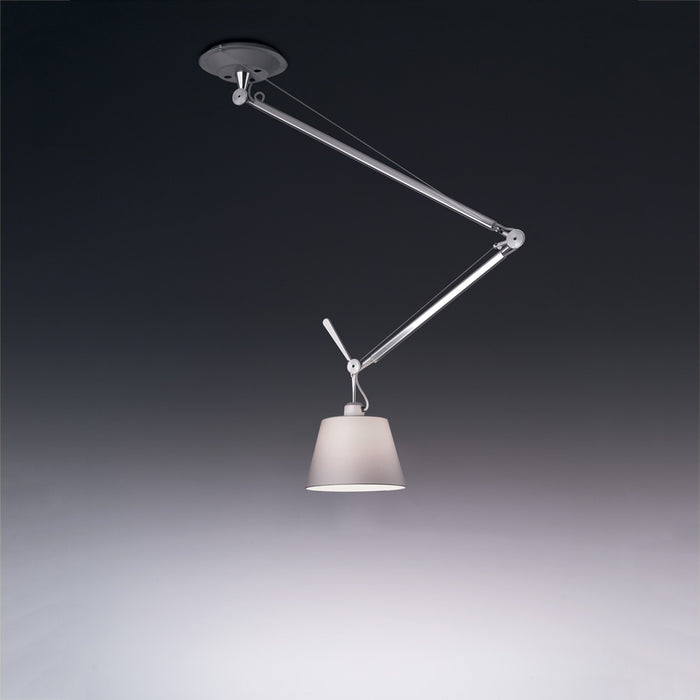 Tolomeo Shade Off Center Suspension by Artemide  - Grey Fiber Finish