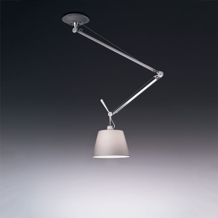 Tolomeo Shade Off Center Suspension by Artemide  - Grey Fiber Finish