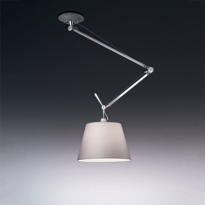 Tolomeo Shade Off Center Suspension by Artemide  - Grey Fiber Finish