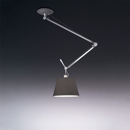 Tolomeo Off Center Suspension with Black Shade
 by Artemide  - 14” Finish