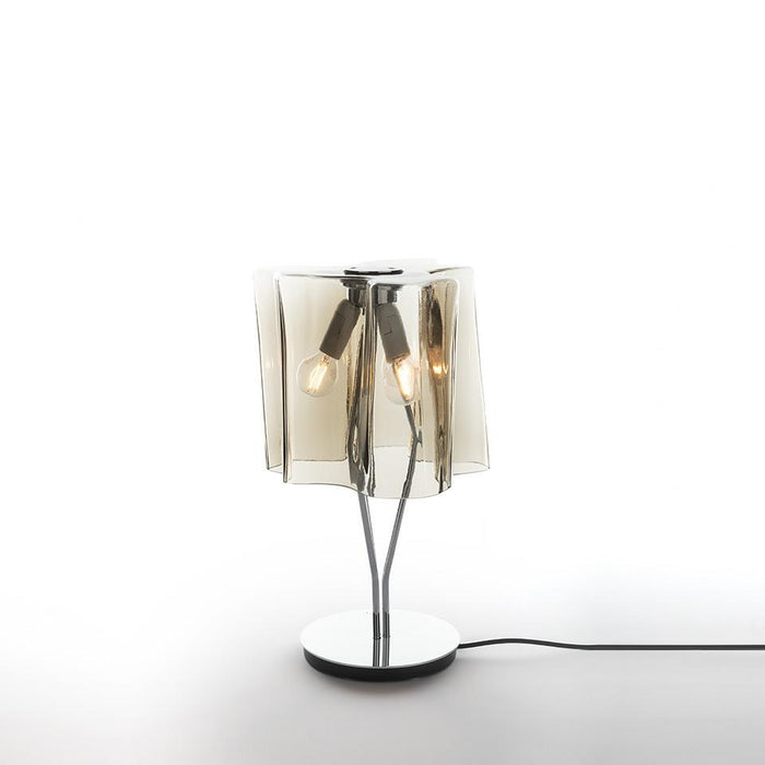 Logico Mini Table Lamp by Artemide  - Chrome/Smoke Finish