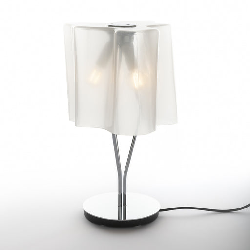 Logico Mini Table Lamp by Artemide  - Chrome/White Finish