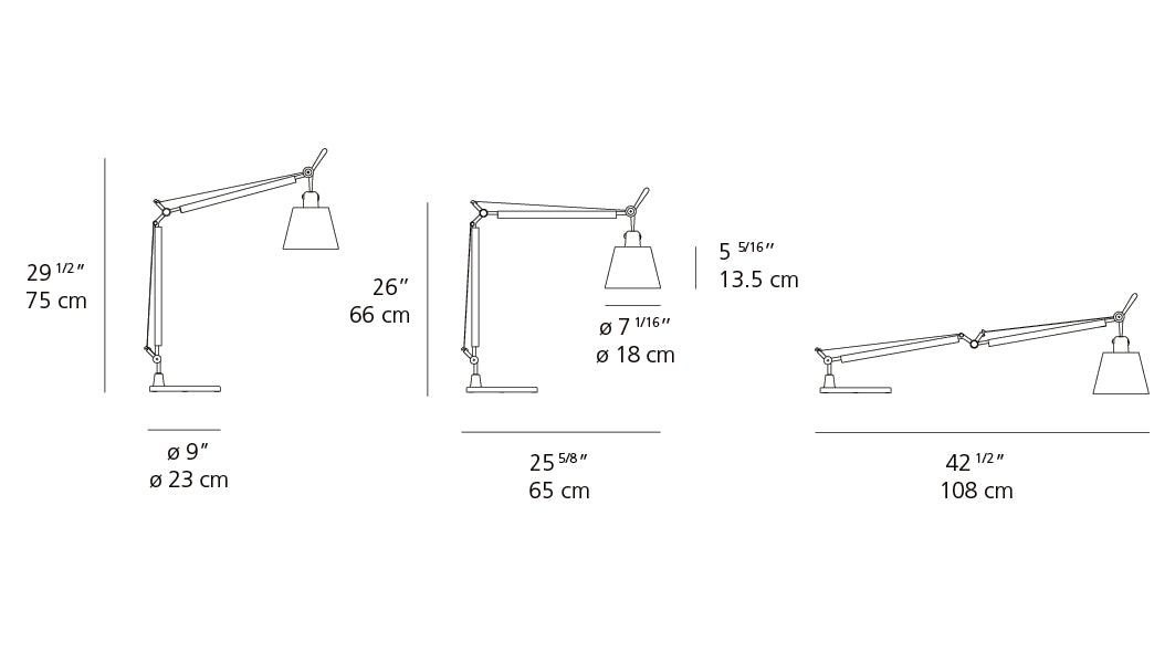 Tolomeo Shade Desk Lamp with Base
