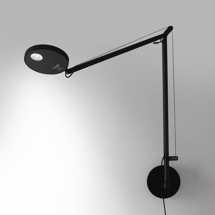 Demetra Plug In Swing Arm Wall Light
 by Artemide  - Matte Black Finish
