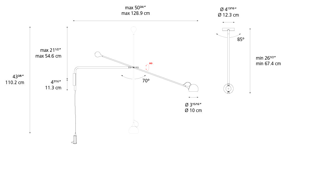 Ixa Arm Plug-In Wall Sconce