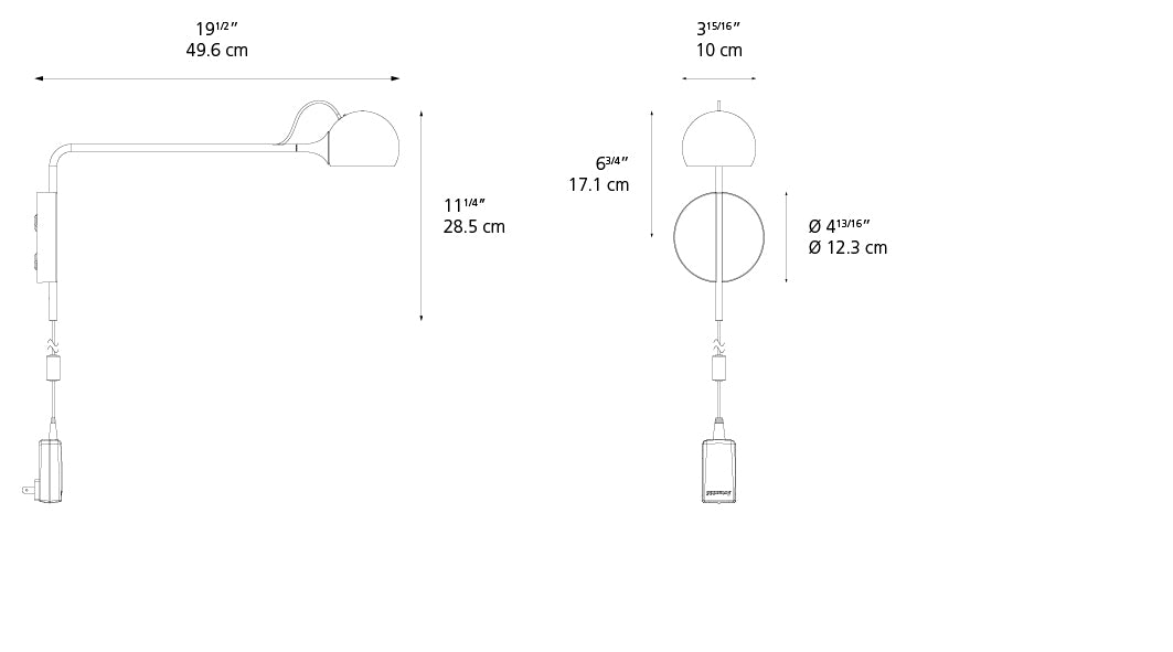 Ixa Plug-In Wall Sconce