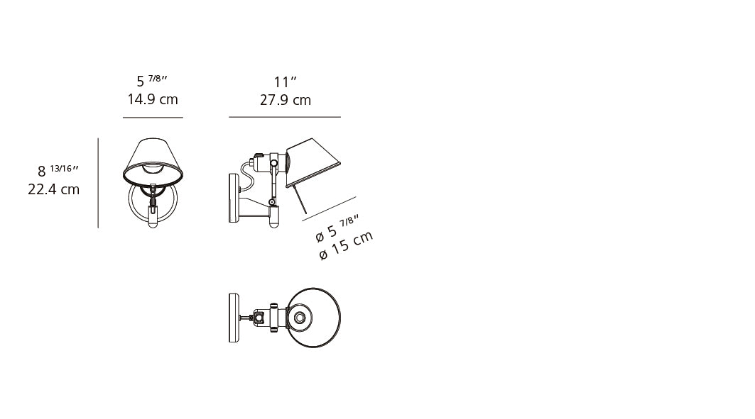 Tolomeo Classic LED Wall Spot