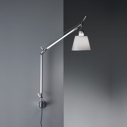 Tolomeo Shade Wall Light Plug In by Artemide  - Grey Fiber Finish