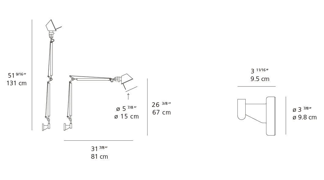Tolomeo Classic LED Plug-In Wall Light